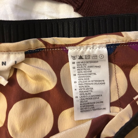 Rare Marni x H&M designer 100% silk mini skirt - Picture 3 of 3